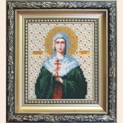 Набор для вышивания бисером ЧАРИВНА МИТЬ "Икона святой мученицы Дарьи"